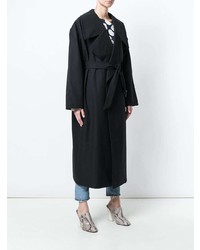 Женское черное пальто от A.W.A.K.E.