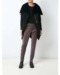 Женское черное пальто от Uma Raquel Davidowicz