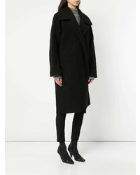 Женское черное пальто от Strateas Carlucci