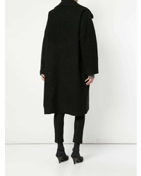 Женское черное пальто от Strateas Carlucci