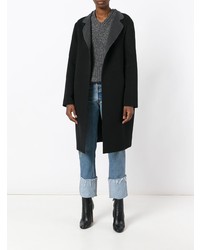 Женское черное пальто от Liska