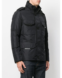 Мужское черное пальто от Peuterey