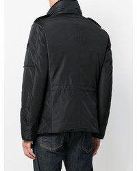 Мужское черное пальто от Peuterey