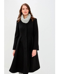 Женское черное пальто от Pepen