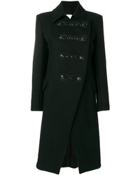 Женское черное пальто от PIERRE BALMAIN