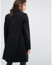 Женское черное пальто от French Connection