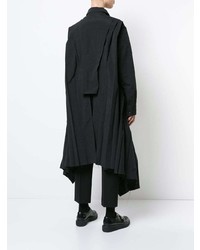 Женское черное пальто от Yohji Yamamoto