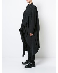 Женское черное пальто от Yohji Yamamoto