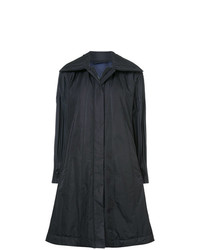 Женское черное пальто от Pleats Please By Issey Miyake
