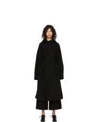 Женское черное пальто от Regulation Yohji Yamamoto