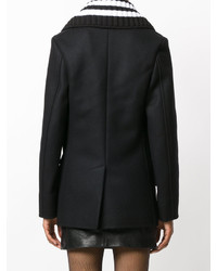 Женское черное пальто от Givenchy