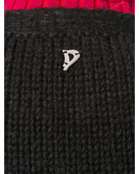 Женское черное пальто от Dondup