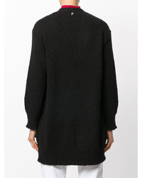 Женское черное пальто от Dondup