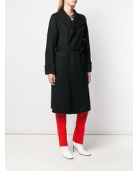 Женское черное пальто от Joseph