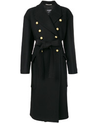 Женское черное пальто от Rochas