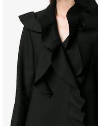 Женское черное пальто от MSGM