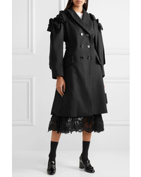 Женское черное пальто от Simone Rocha