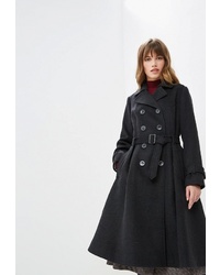 Женское черное пальто от Ruxara