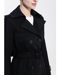 Женское черное пальто от s.Oliver Premium