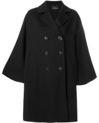Женское черное пальто от Salvatore Ferragamo