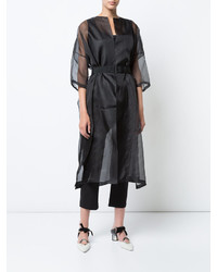 Женское черное пальто от Jil Sander