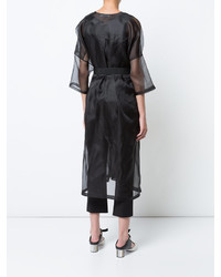 Женское черное пальто от Jil Sander