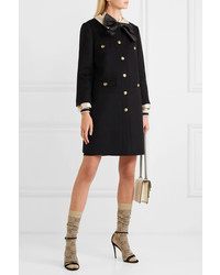 Женское черное пальто от Gucci