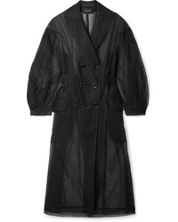 Женское черное пальто от Simone Rocha