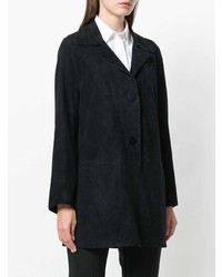 Женское черное пальто от Sylvie Schimmel