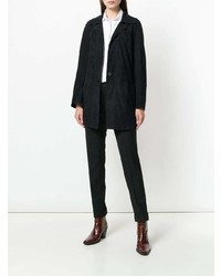 Женское черное пальто от Sylvie Schimmel