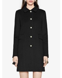 Женское черное пальто от Gucci