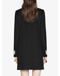 Женское черное пальто от Gucci