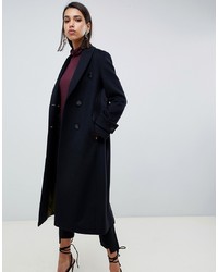 Женское черное пальто от Sisley