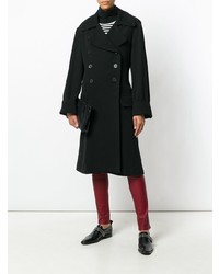 Женское черное пальто от Ann Demeulemeester