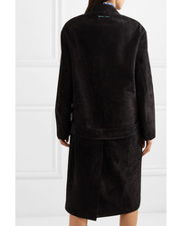 Женское черное пальто от Prada