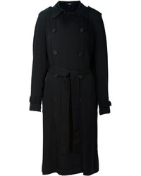 Женское черное пальто от Theory
