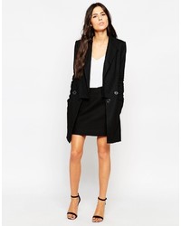 Женское черное пальто