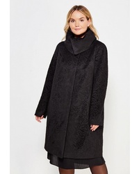 Женское черное пальто от Trifo