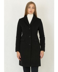 Женское черное пальто от Trifo