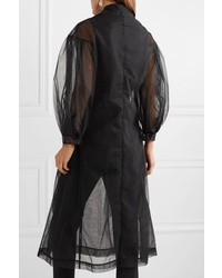 Женское черное пальто от Simone Rocha