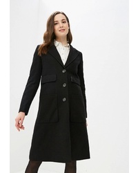Женское черное пальто от United Colors of Benetton