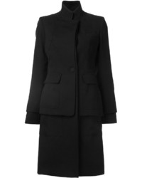 Женское черное пальто от Vera Wang