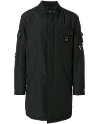 Мужское черное пальто от Versus
