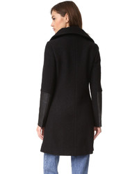 Женское черное пальто от Club Monaco