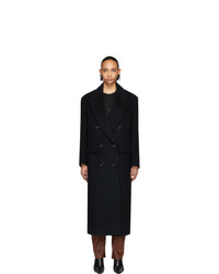 Женское черное пальто от We11done