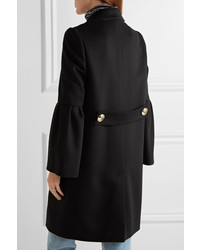 Женское черное пальто от Burberry