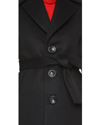 Женское черное пальто от Dsquared2