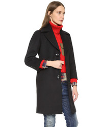 Женское черное пальто от Dsquared2