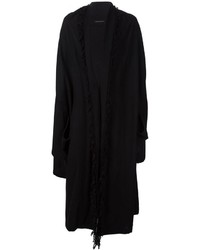 Женское черное пальто от Yohji Yamamoto