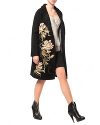 Женское черное пальто от Yukostyle